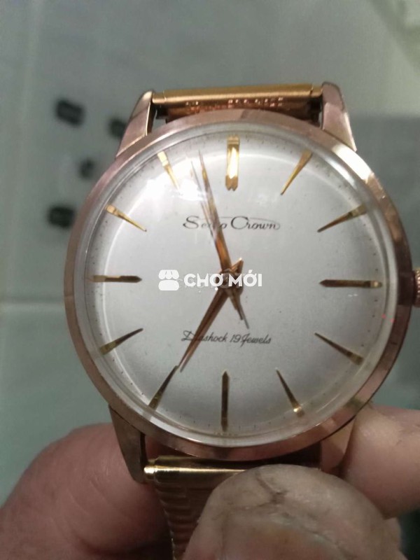 Đồng hồ Seiko Crown Vàng 14K Nam
