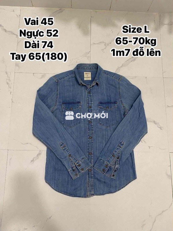 Áo sơ mi Gap nam Jean size L