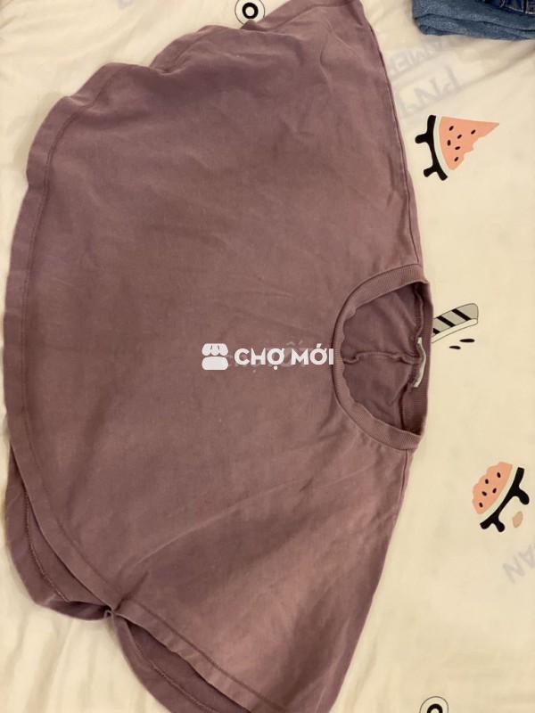 Áo croptop Zara nữ Tím hồng