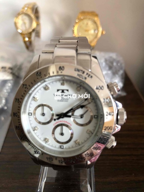Đồng hồ Technos Nam Chronograph,size 43,niềng xoay
