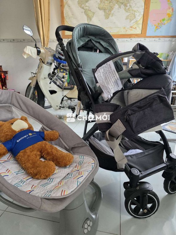 Xe đẩy Chilux 2 chiều chống sốc Xám