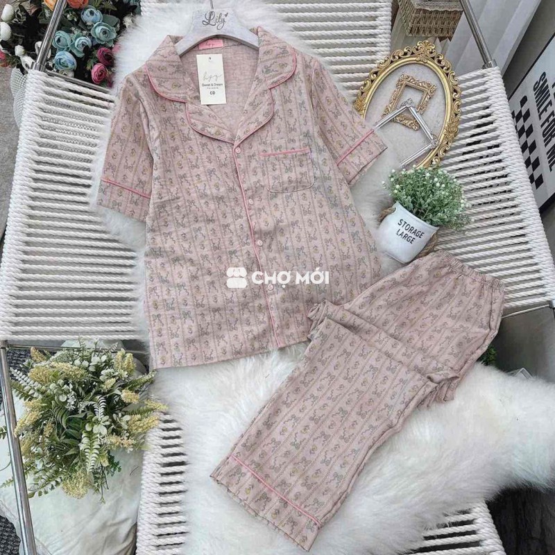 Đồ ngủ nữ vải hoạt hình