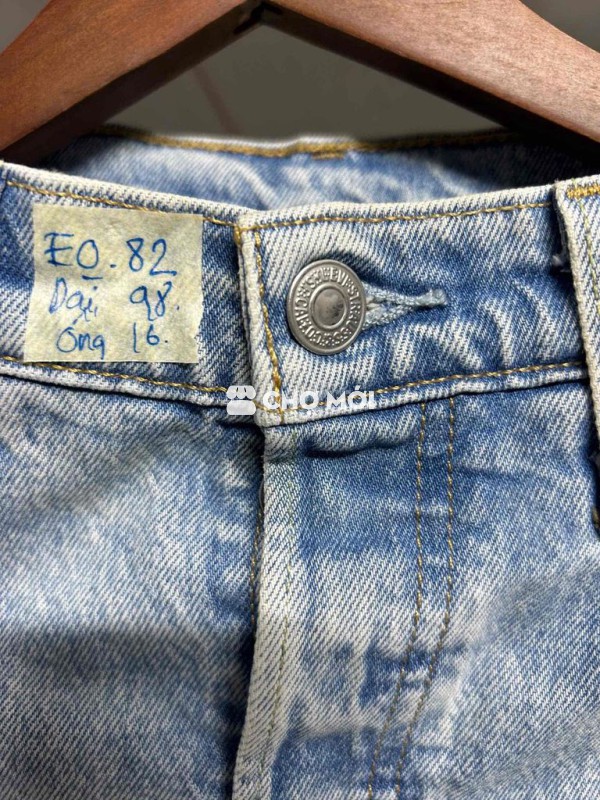Quần jean Levis 501 S vải jean