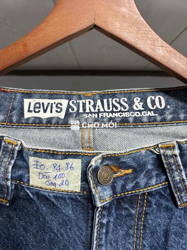 Quần jean Levis nam Cotton Xanh