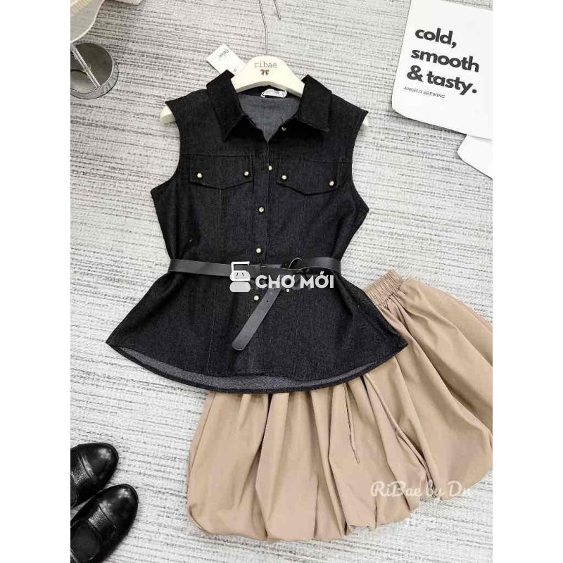 Set áo và quần Nữ Jean size M