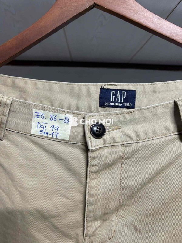 Quần kaki nam GAP Cotton size 34