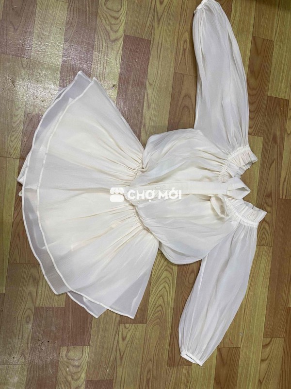 Áo kiểu nữ voan trắng Mới