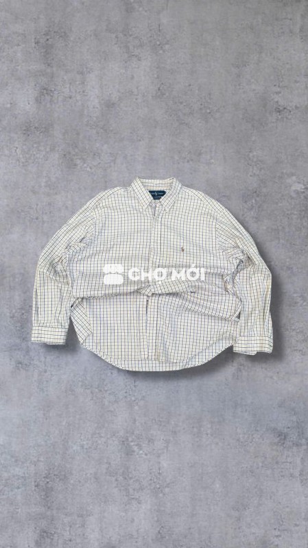 Áo sơ mi Ralph Lauren kẻ caro, nang 68, vai 52