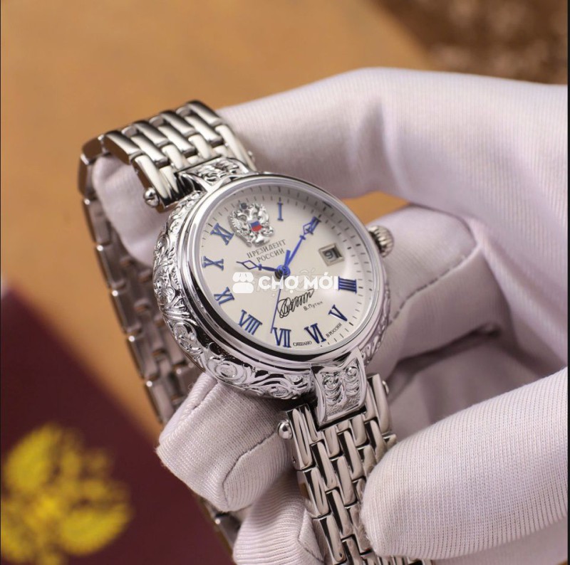 Đồng hồ Poljot thép đúc mạ bạc