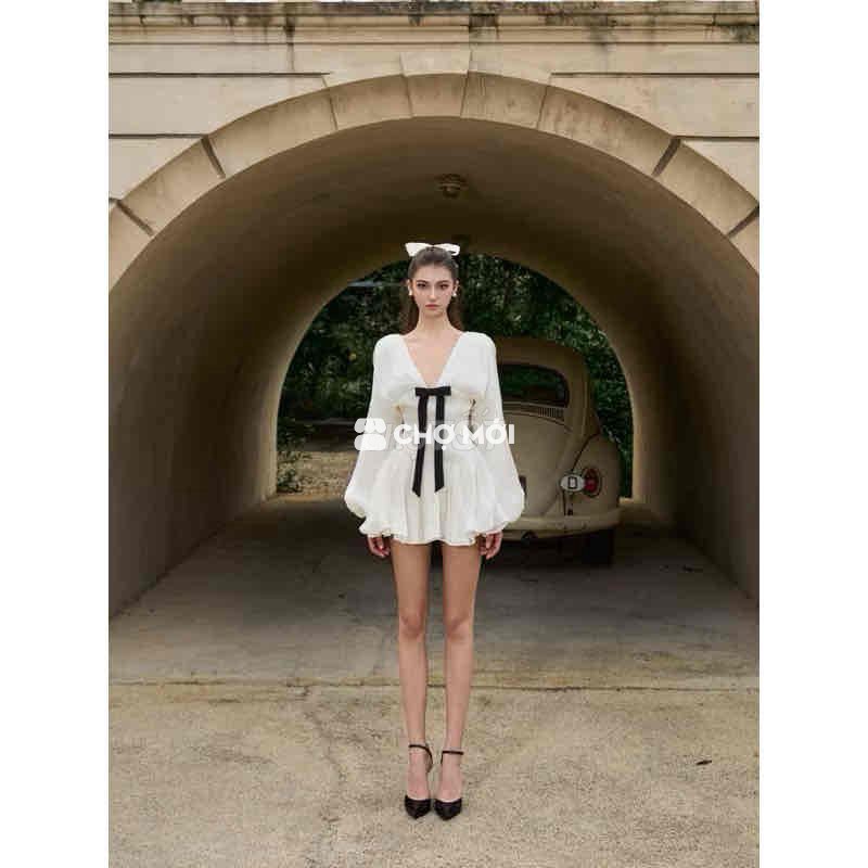 Đầm Amelie nữ size S Trắng