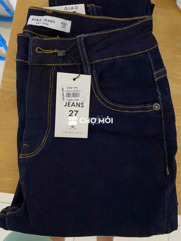 Quần jean nữ G.I.A.O size 27 new 100/100 mới