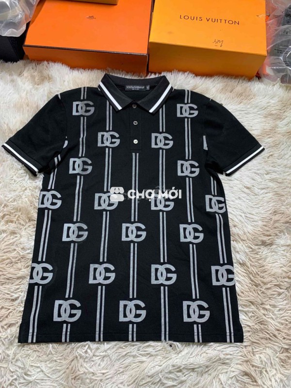 Áo Polo DOLCE&GABBANA Cotton gai lỗ Nam