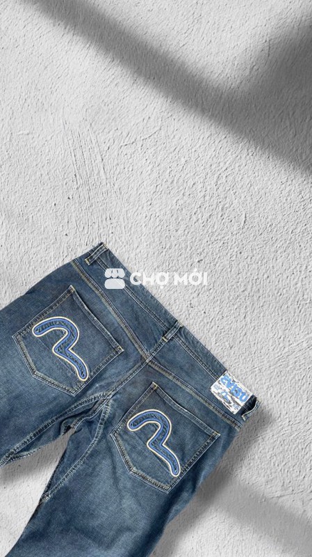 Quần jean Evisu size 40, eo 104