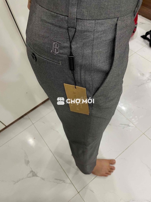 Quần âu nam Burberry vải cao cấp