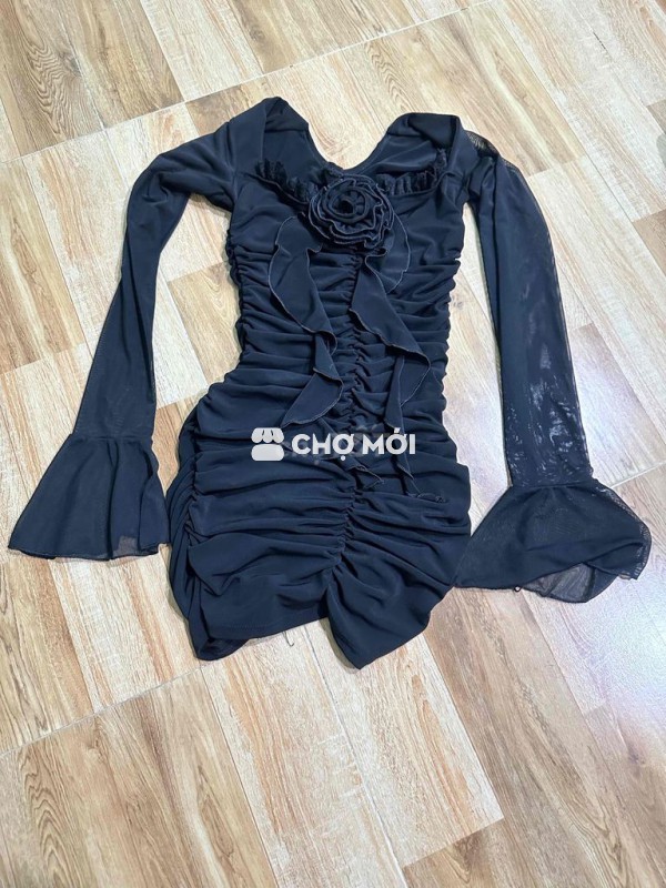 Đầm nữ vải voan Đen