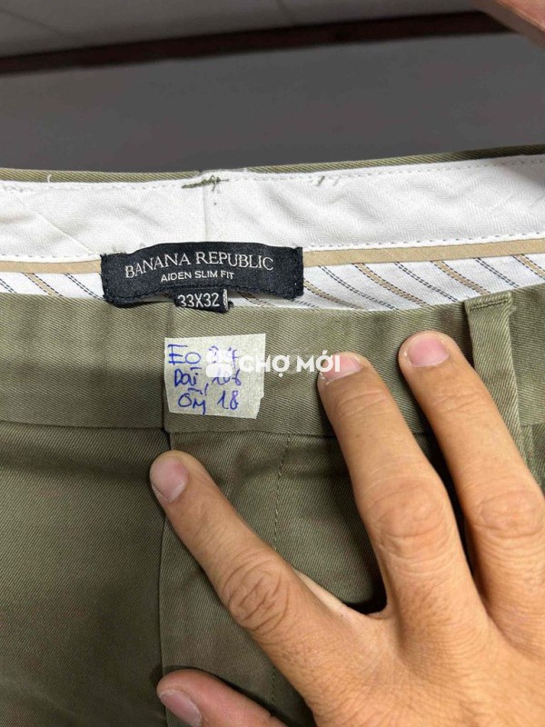 Quần tây nam Banana Republic Cotton