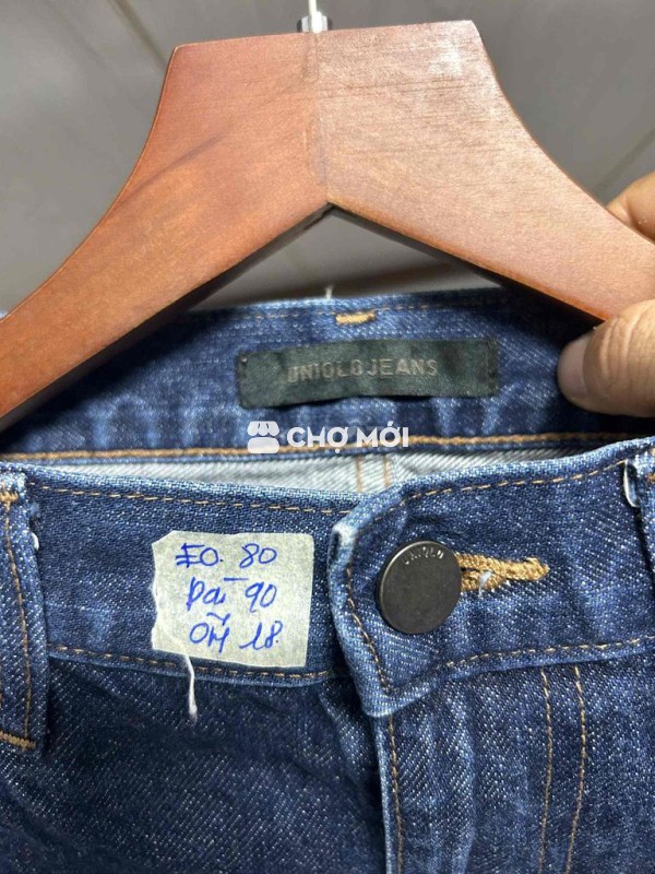 Quần jean Uniqlo nam Cotton size 25