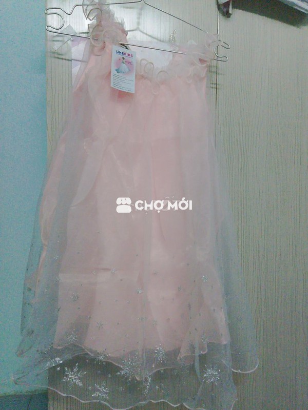Váy trẻ em nữ vải voan Mới