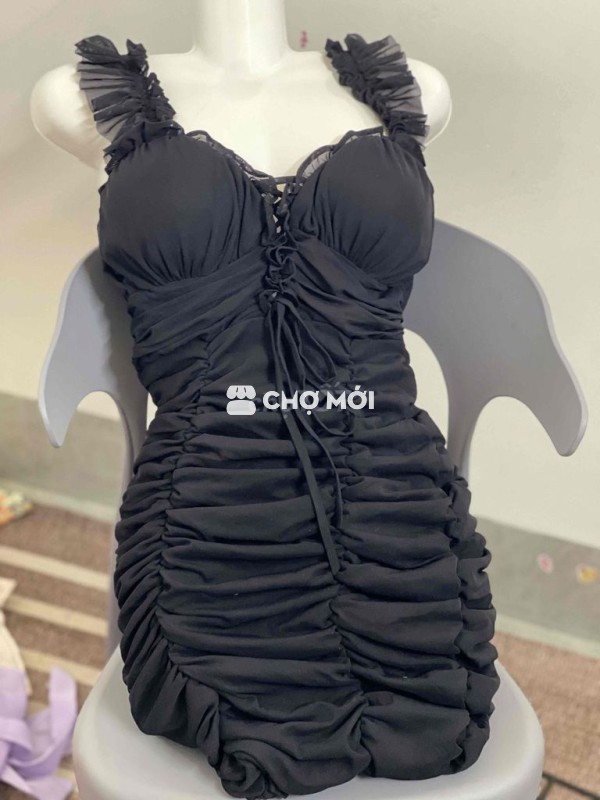 Váy body nữ hồng size S Mới