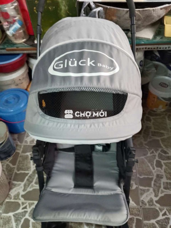 Xe đẩy em bé Glück Baby Xám