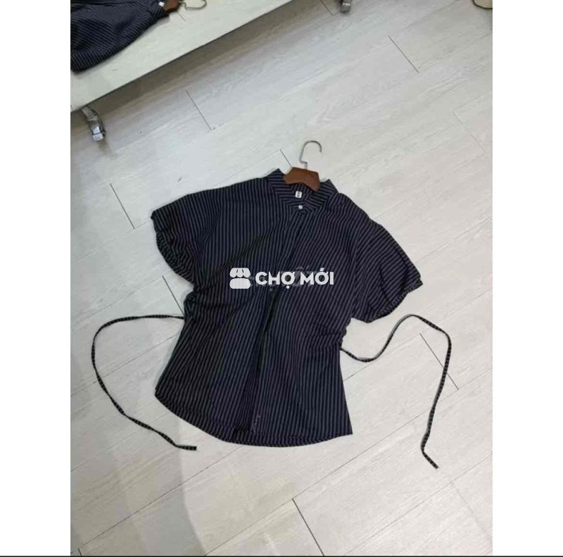 Áo sơ mi nữ vải kẻ sọc