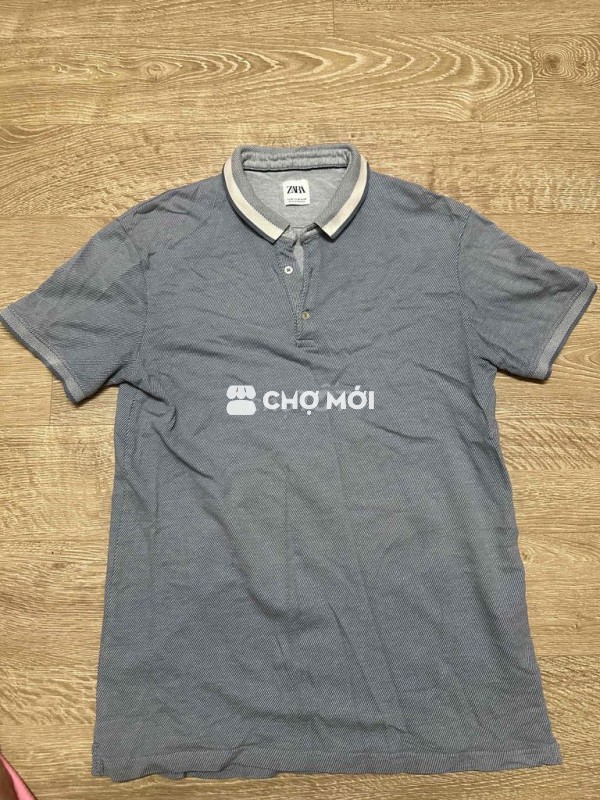 Áo polo nam Zara Cotton size M ( 60-65kg)
