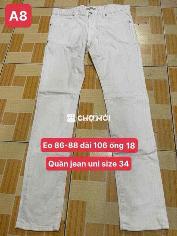 Quần jean nam Uni size 34
