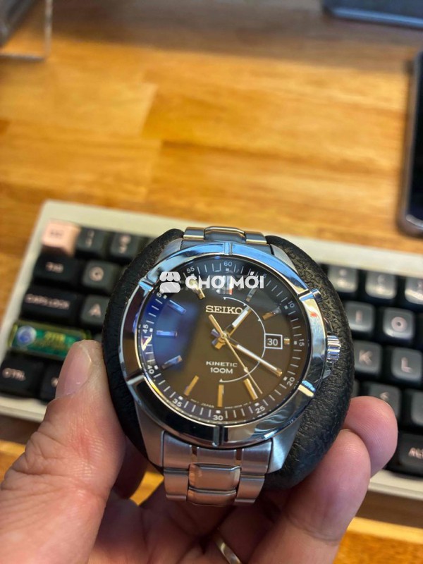 Đồng hồ Seiko cơ tự động Kinetic 5M62-0DA0