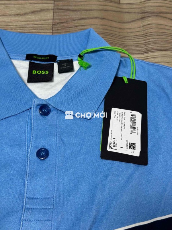 Áo polo BOSS Nam Cotton size S Mới