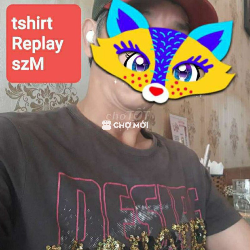 Áo thun Replay Nam Vải size M