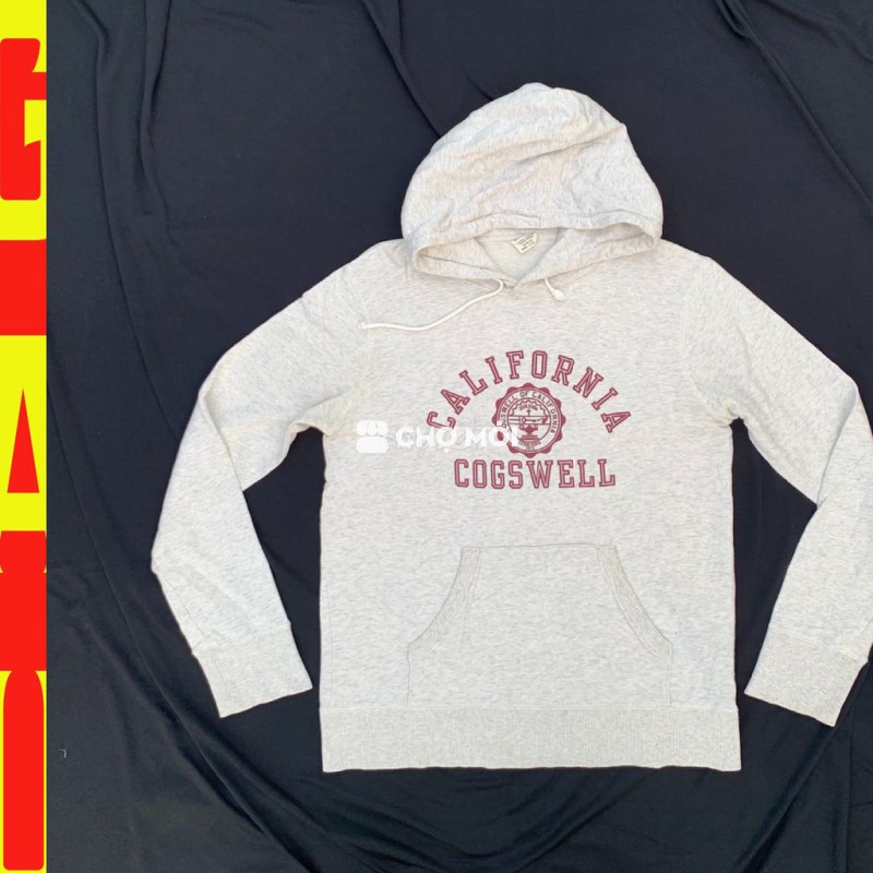 💥Áo hoodie Champion - sz 45-52kg - xám trắng