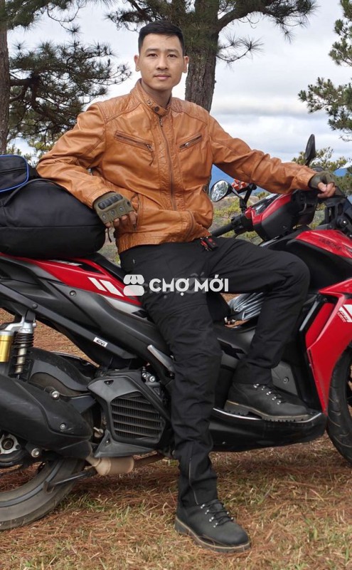 Áo khoác nam da thật Nâu