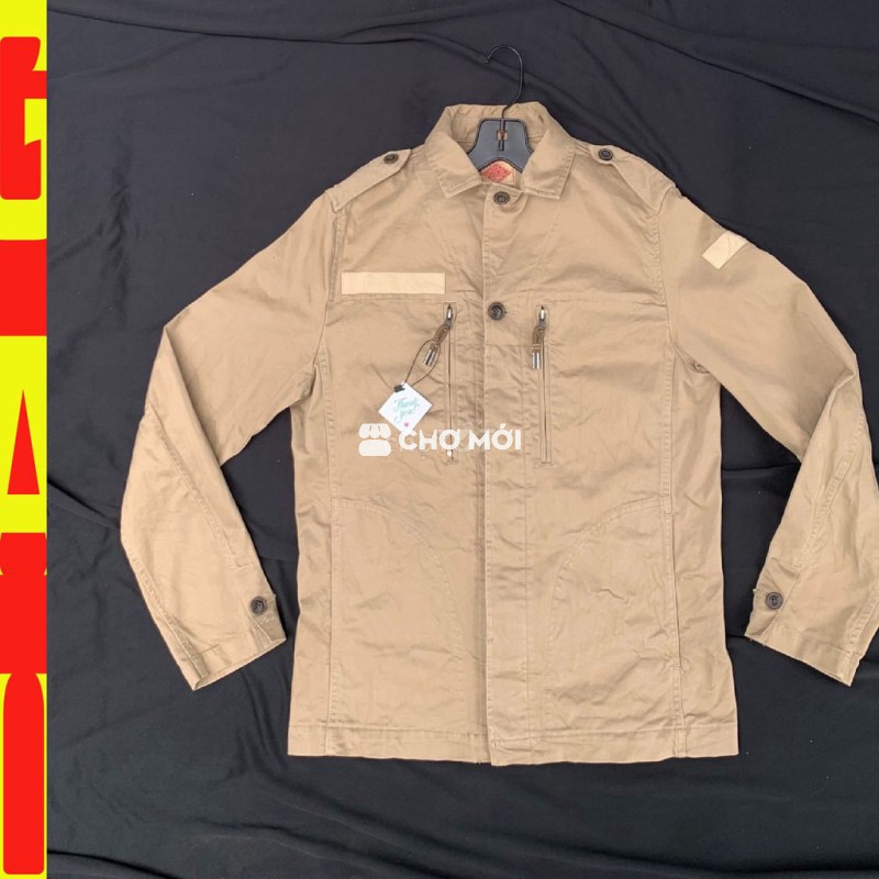 💥Áo khoác KAKI JAPAN - sz 56-63kg - dày màu be