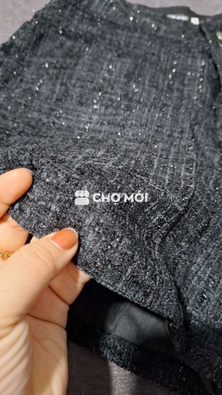 Quần short nữ vải tweed