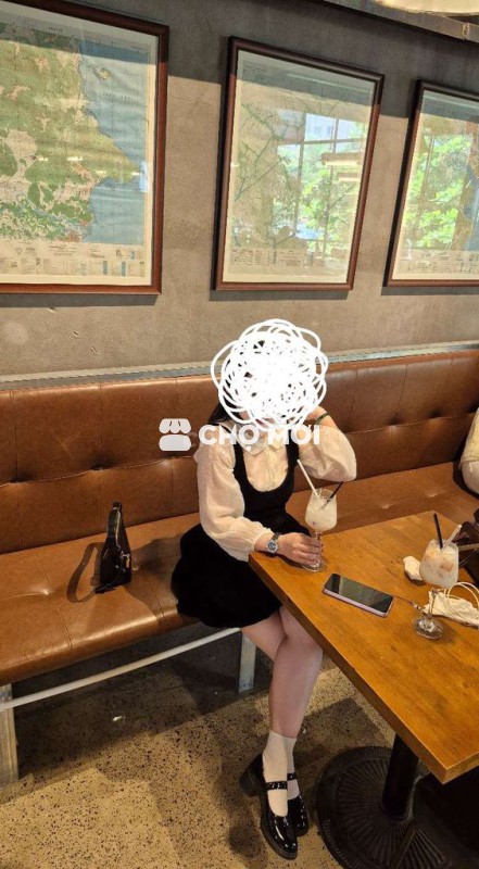 Váy yếm Nhung Nữ Đen