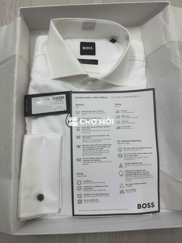Áo sơ mi Boss nam Organic Cotton