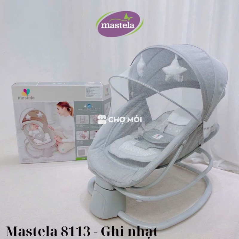 Nôi rung ngủ 8113 & Ghế ăn dặm Mastela 1013