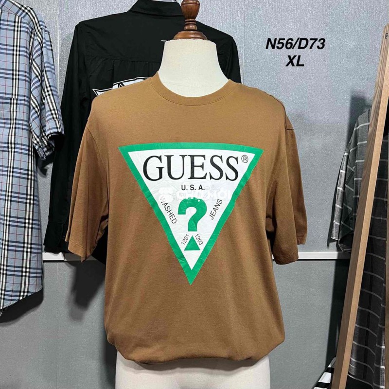 Áo phông Guess Unisex XL Nâu
