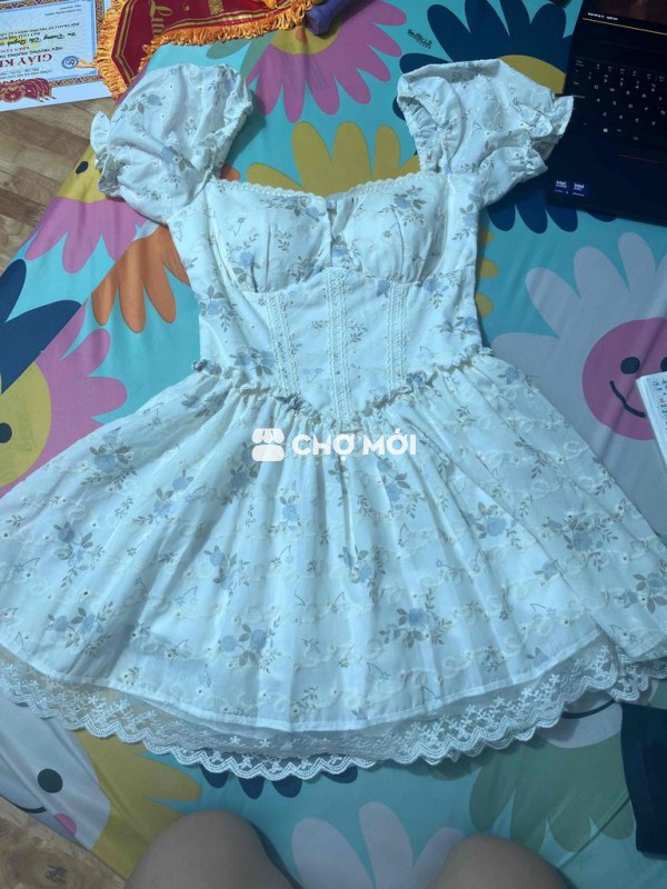 Váy Anna clothing nữ Freesize Trắng