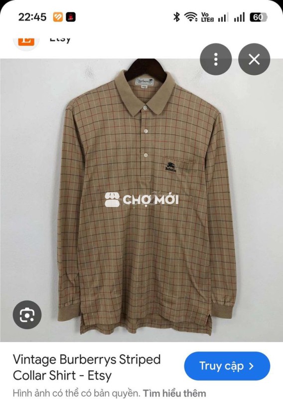 Áo sơ mi Burberrys Cotton Nam
