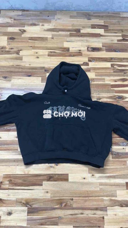 Áo hoodie nỉ đen