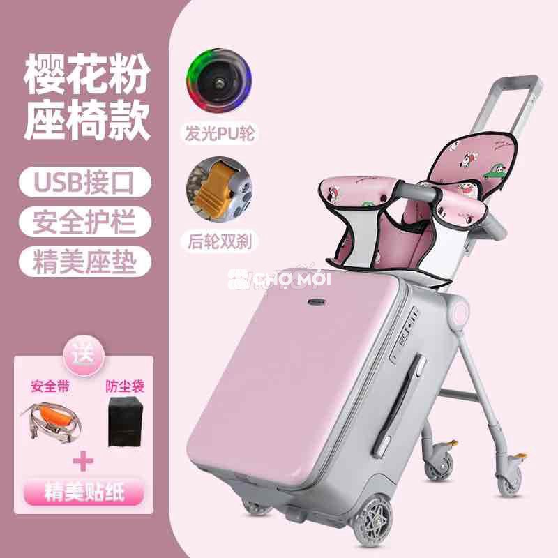 Vali xe đẩy trẻ em Hồng
