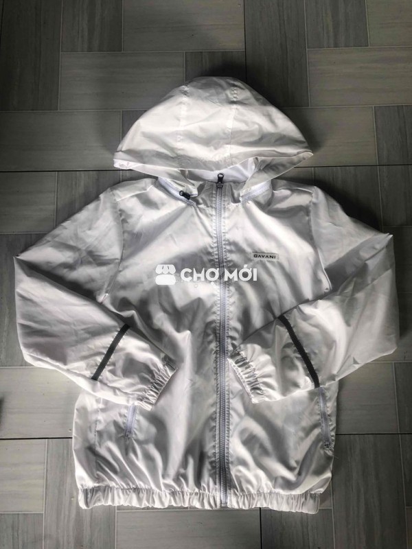 Áo khoác dù GAVANI Unisex Trắng M