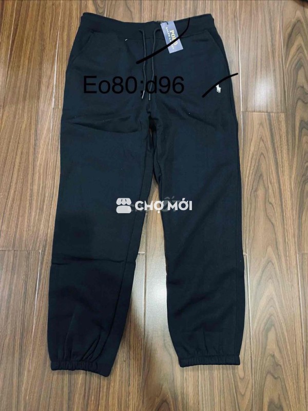 Quần nỉ nam Ralph Lauren Đen size 30