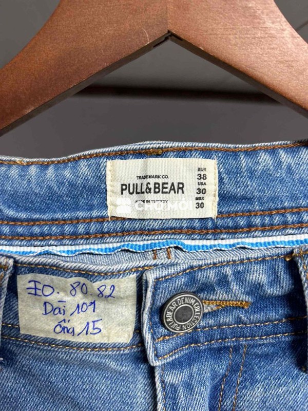 Quần jean PULL&BEAR nam Denim size 38