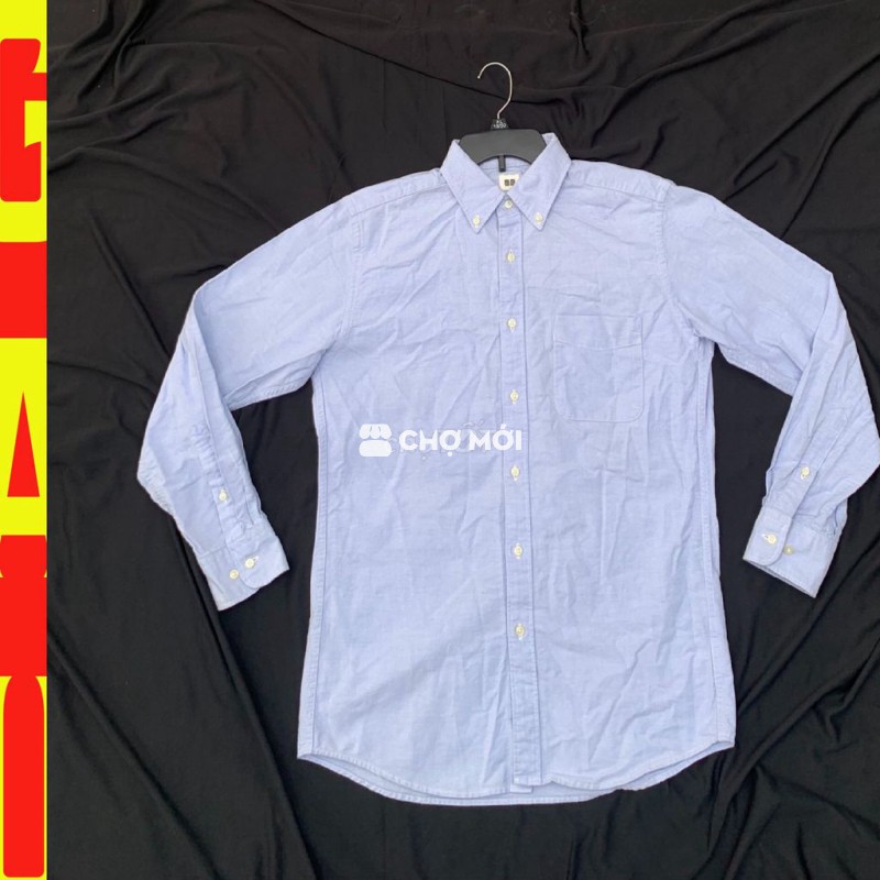 💥Áo sơ mi Uniqlo - sz XL 68-75kg - xanh da trời