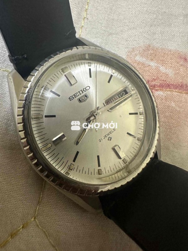Đồng hồ Seiko Five Nam dây da bò