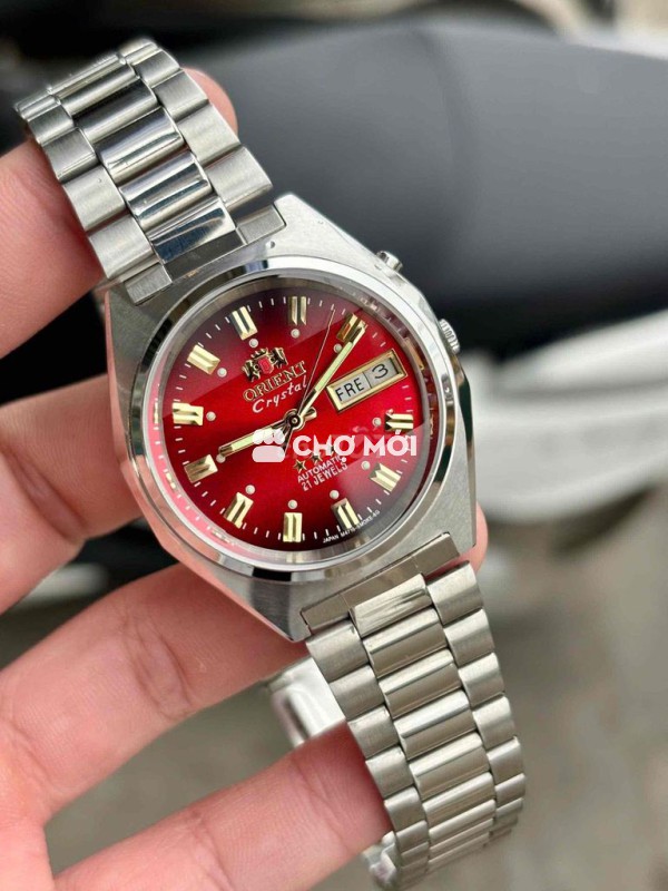 Đồng hồ Orient Crystal Đỏ Nam
