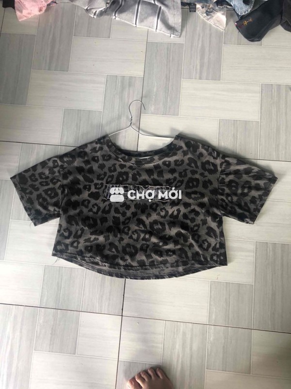 Áo croptop nữ da beo