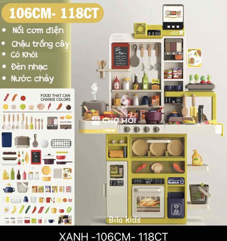 pass Đồ chơi nấu ăn Bila kids 106cm mới sịn ạ🌸